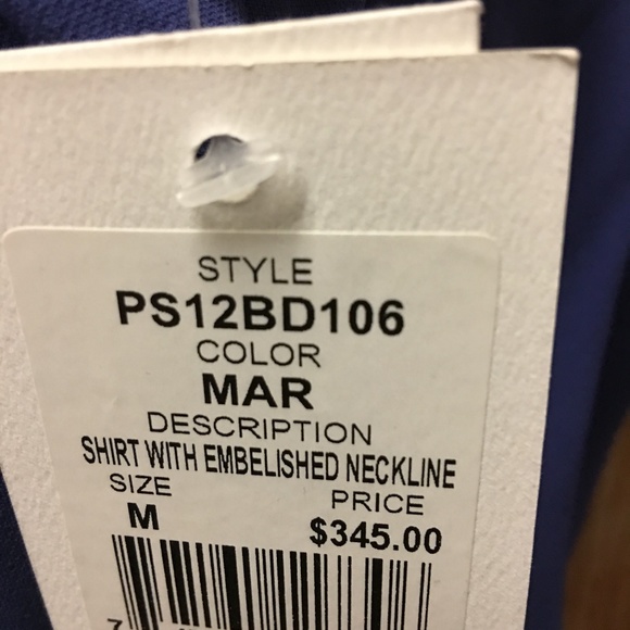 Shirt with Embellished Neckline - Picture 5 of 6